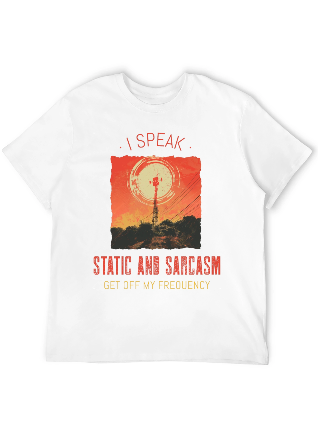 I Speak Static & Sarcasm Graphic Tee