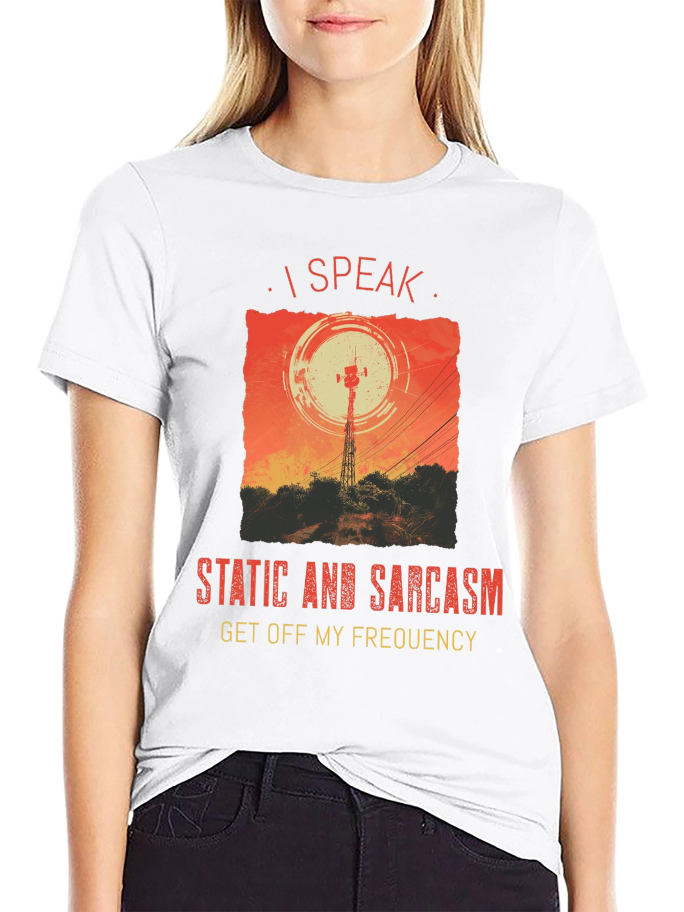I Speak Static & Sarcasm Graphic Tee