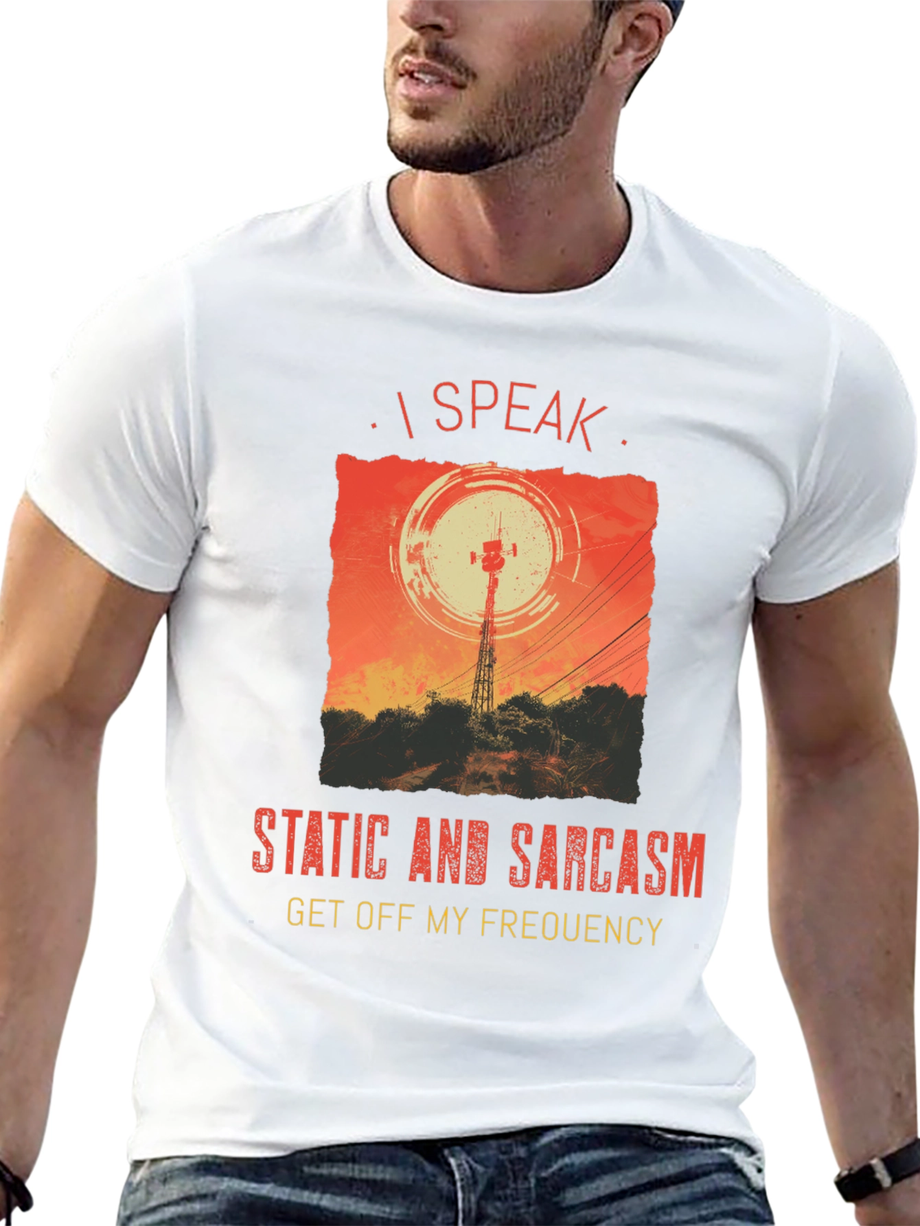 I Speak Static & Sarcasm Graphic Tee