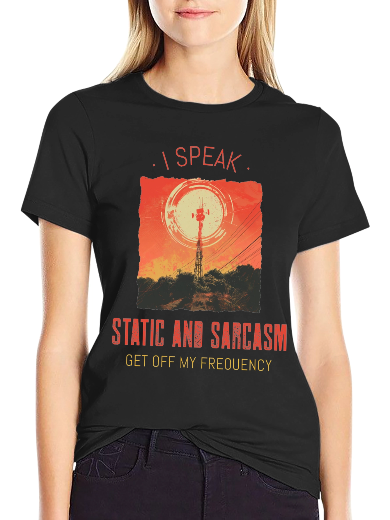I Speak Static & Sarcasm Graphic Tee
