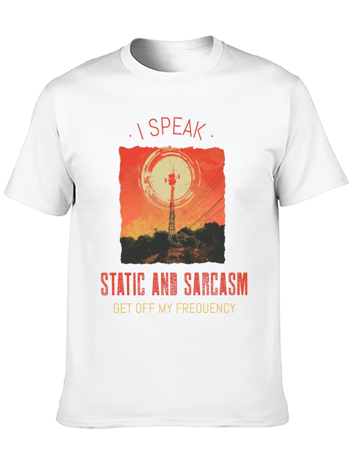 I Speak Static & Sarcasm Graphic Tee