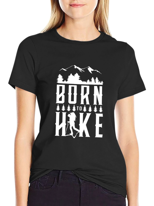 Born To Hike Black Graphic Tee