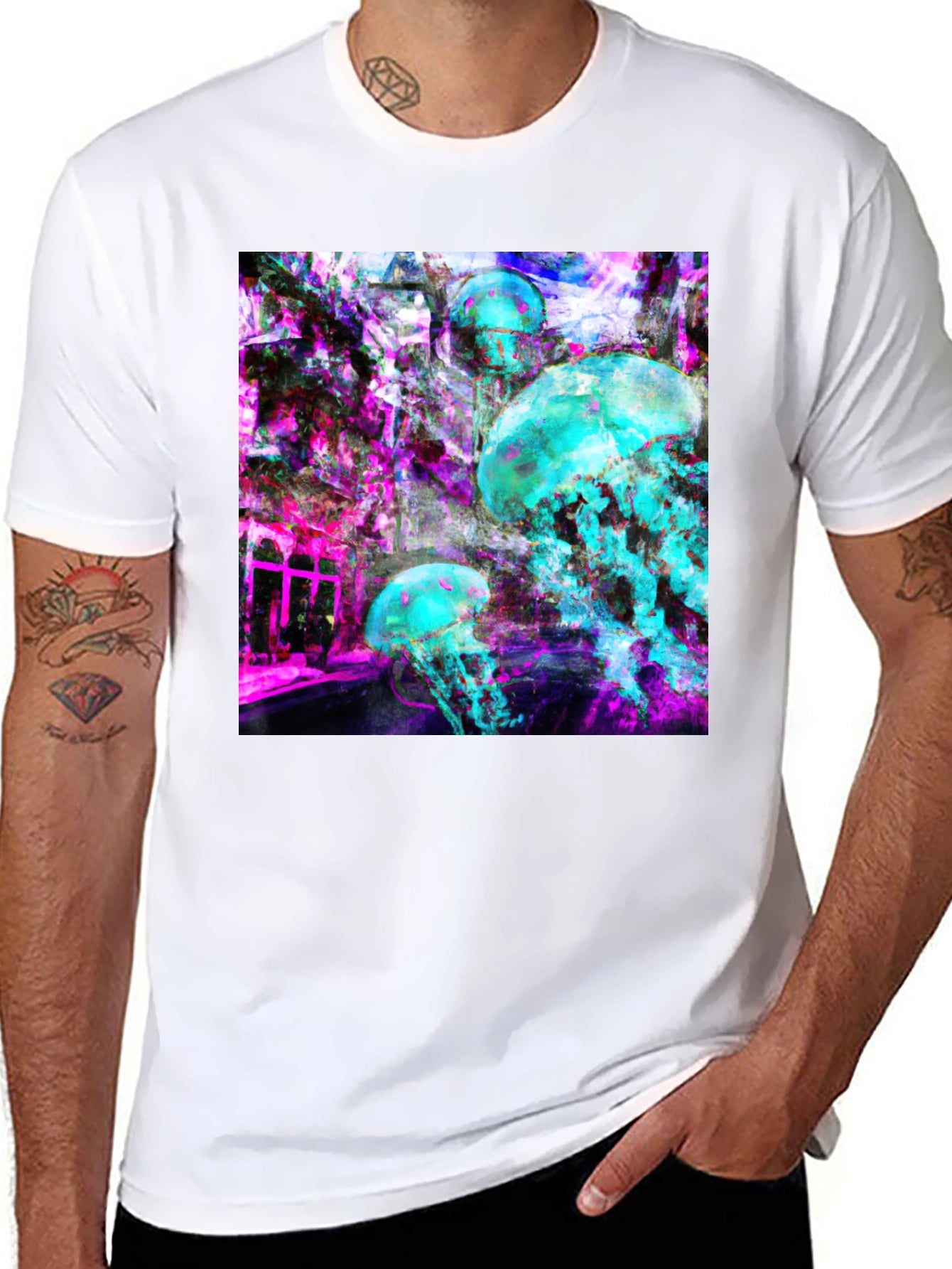 Jellyfish Graphic Tee - Vibrant & Unique Design