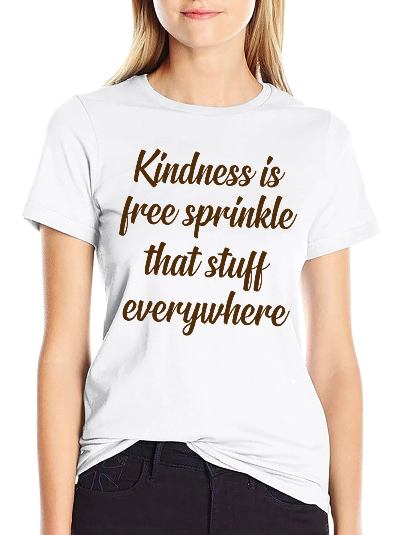 Kindness is Free Sprinkle Graphic Tee - Black
