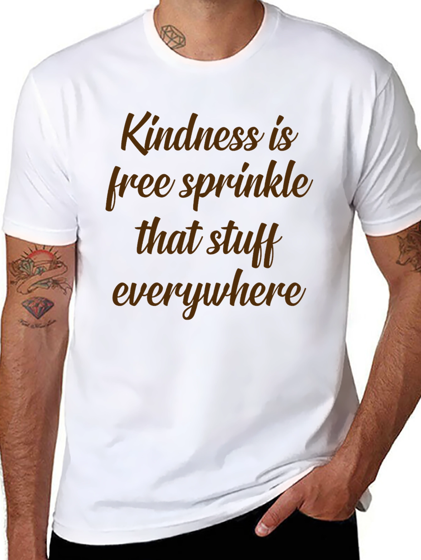 Kindness is Free Sprinkle Graphic Tee - Black