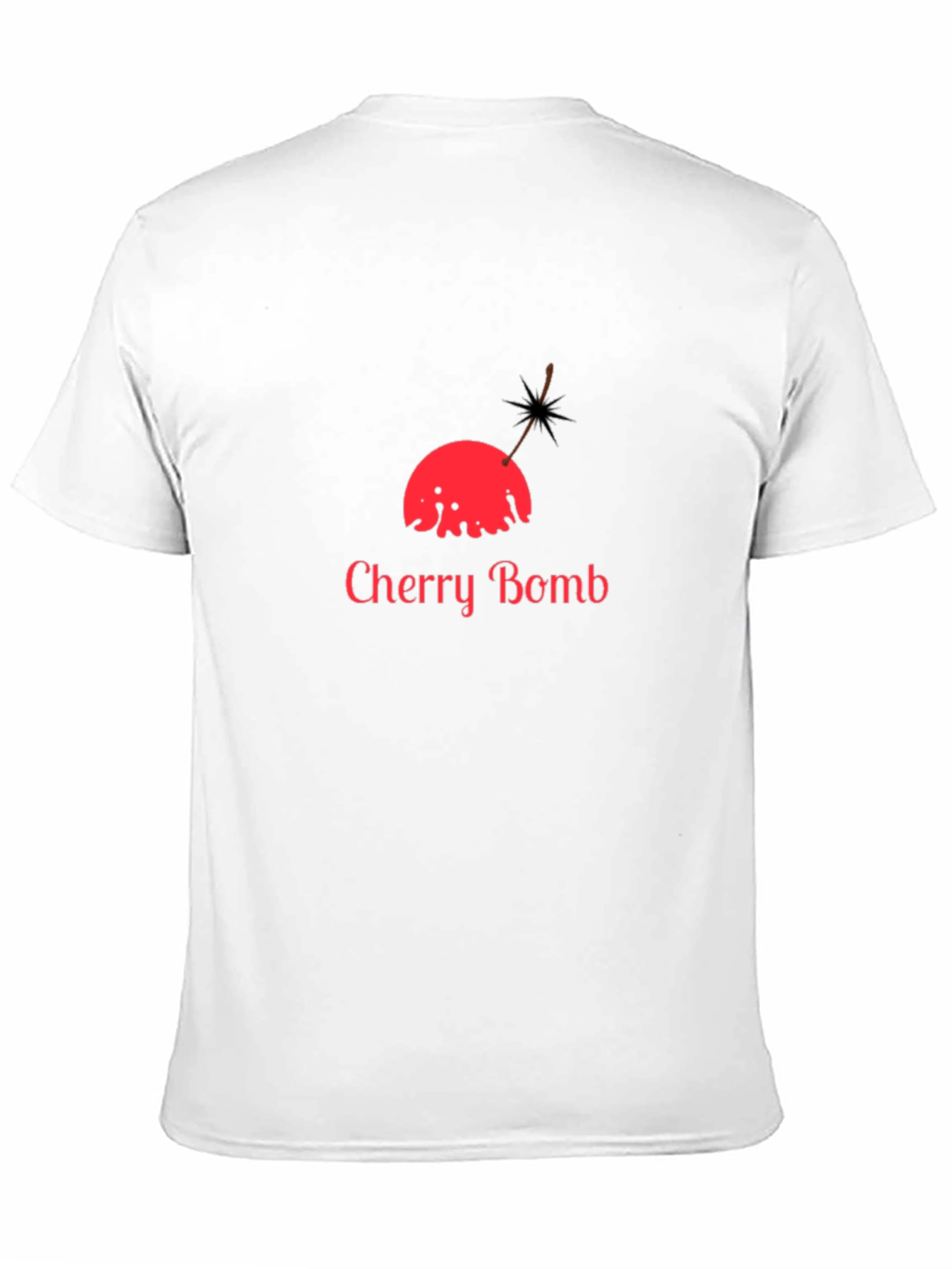 Cherry Bomb Graphic Tee - Bold Black T-Shirt
