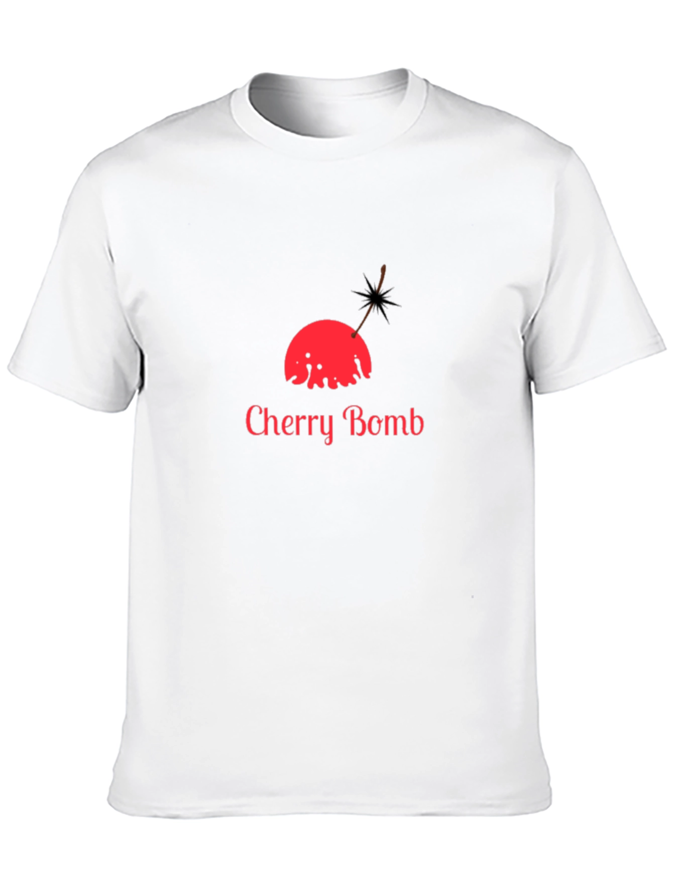Cherry Bomb Graphic Tee - Bold Black T-Shirt