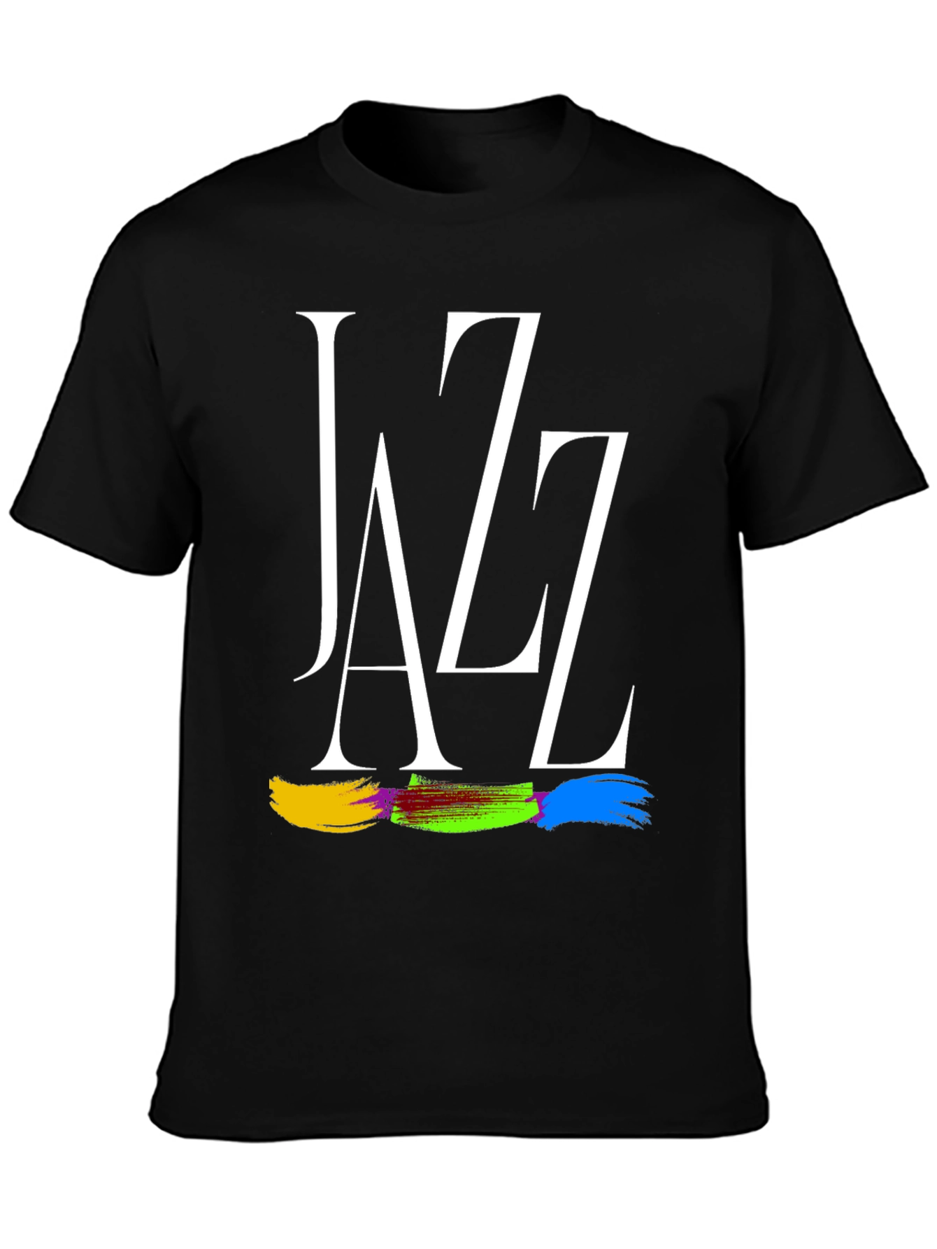Jazz Graphic Print Black T-Shirt