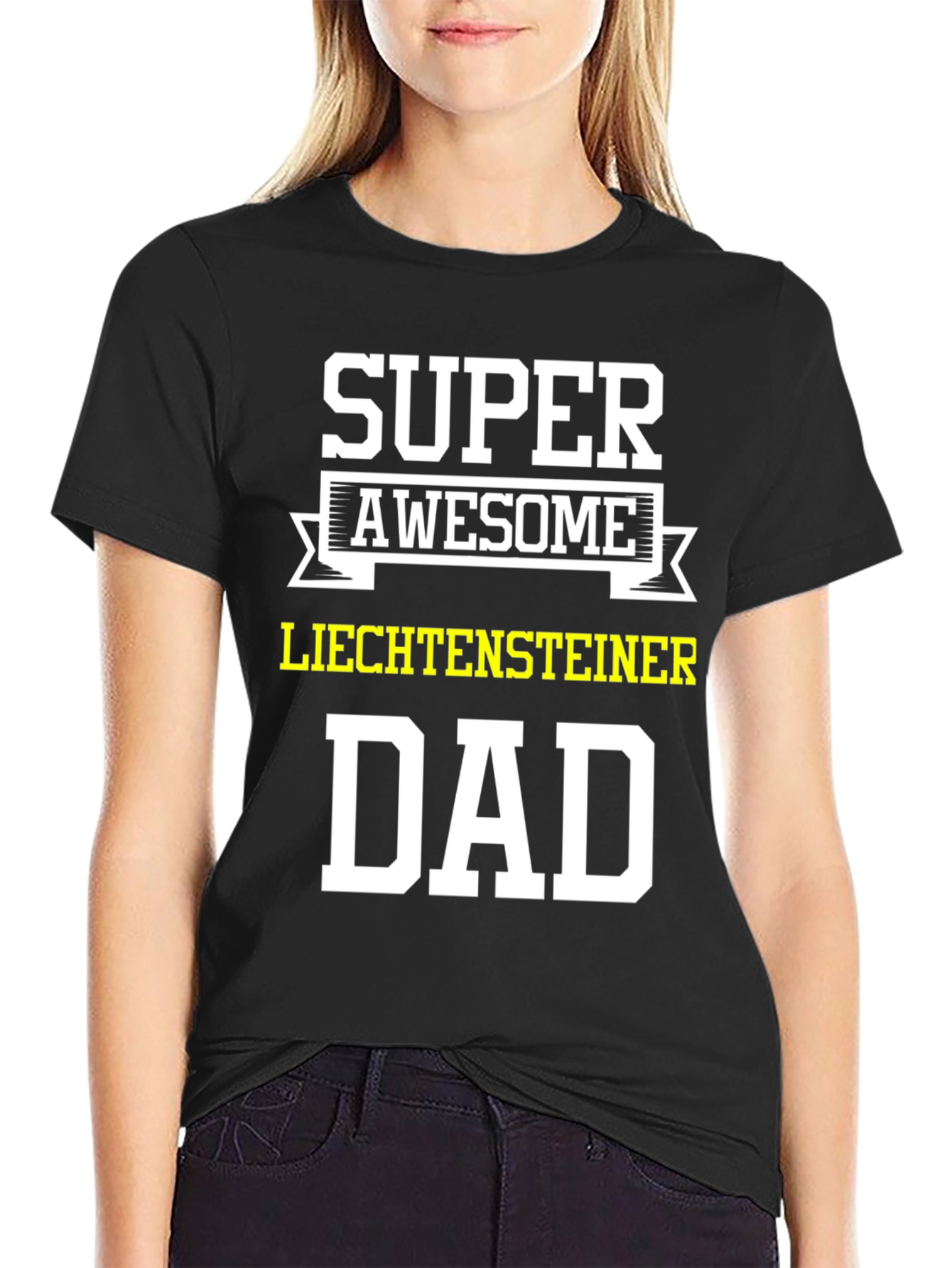 Super Awesome Liechtensteiner Dad T-Shirt