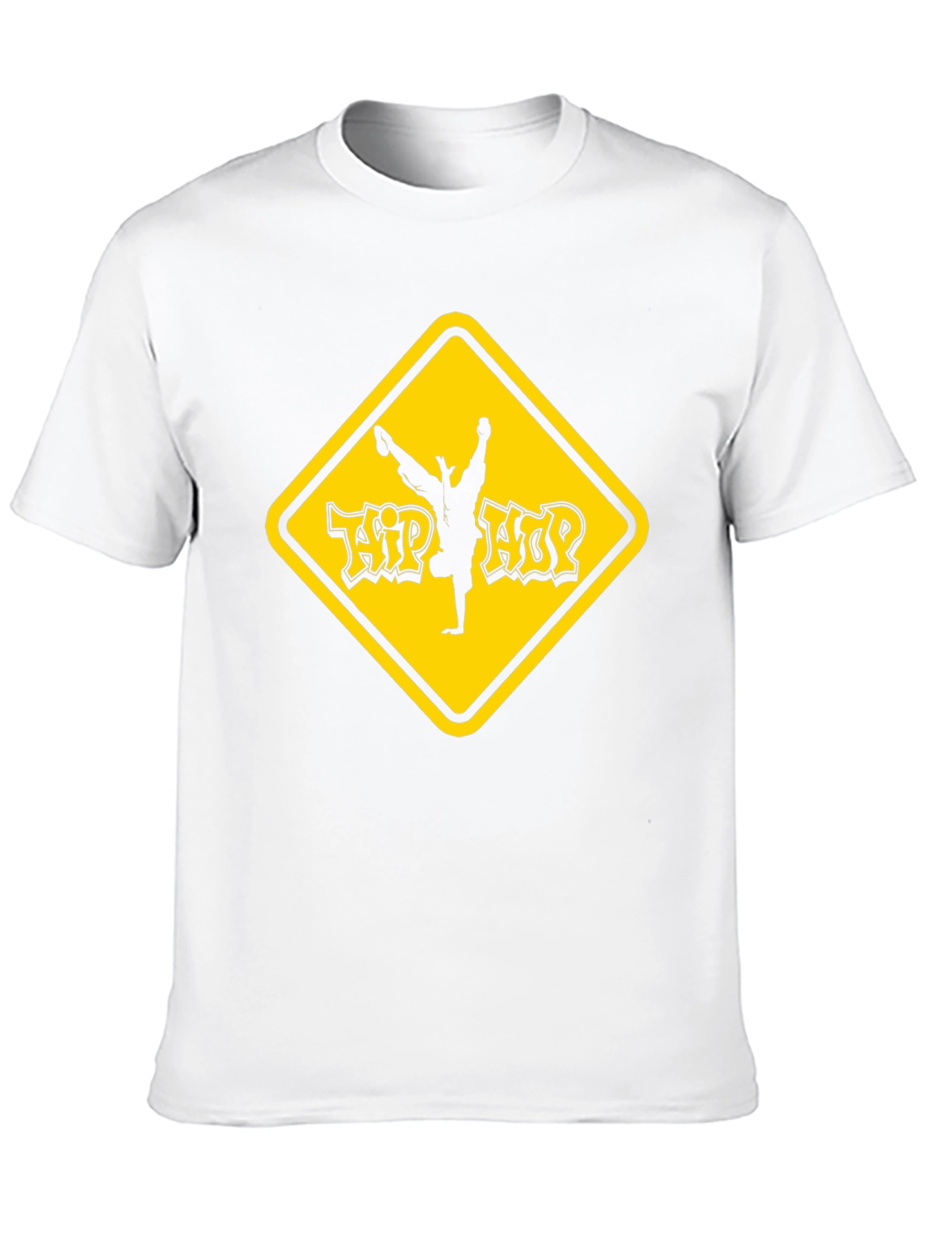 Hip Hop Dancer Graphic Tee - Black Cotton T-Shirt