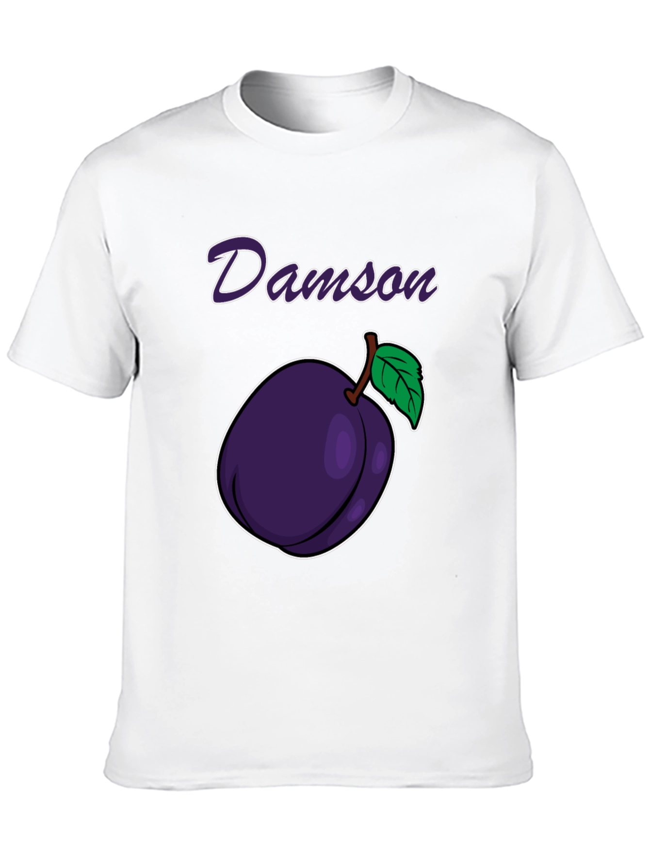 Damson Plum Graphic Tee - Black T-Shirt