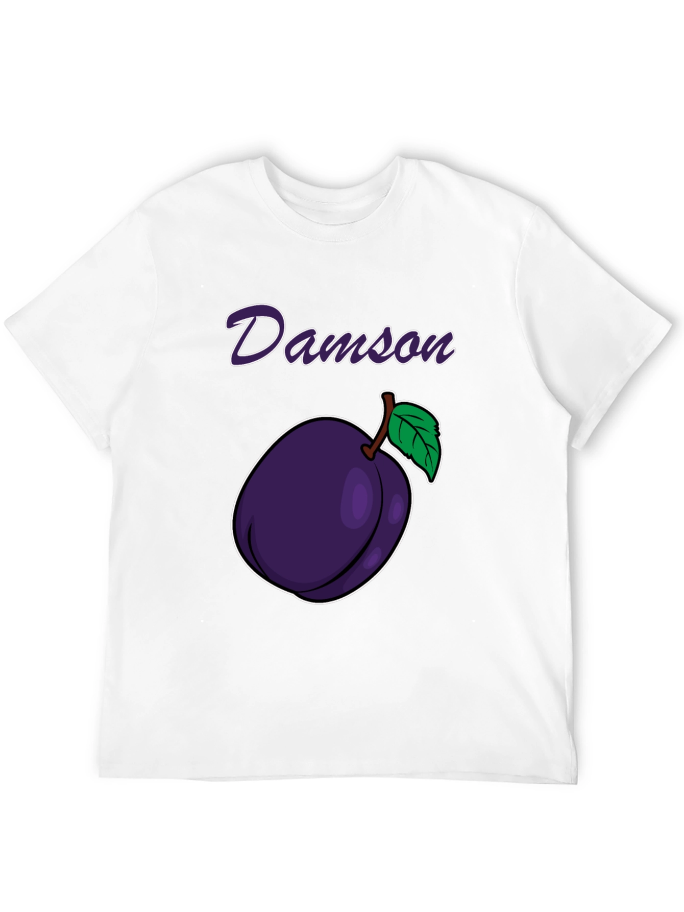 Damson Plum Graphic Tee - Black T-Shirt