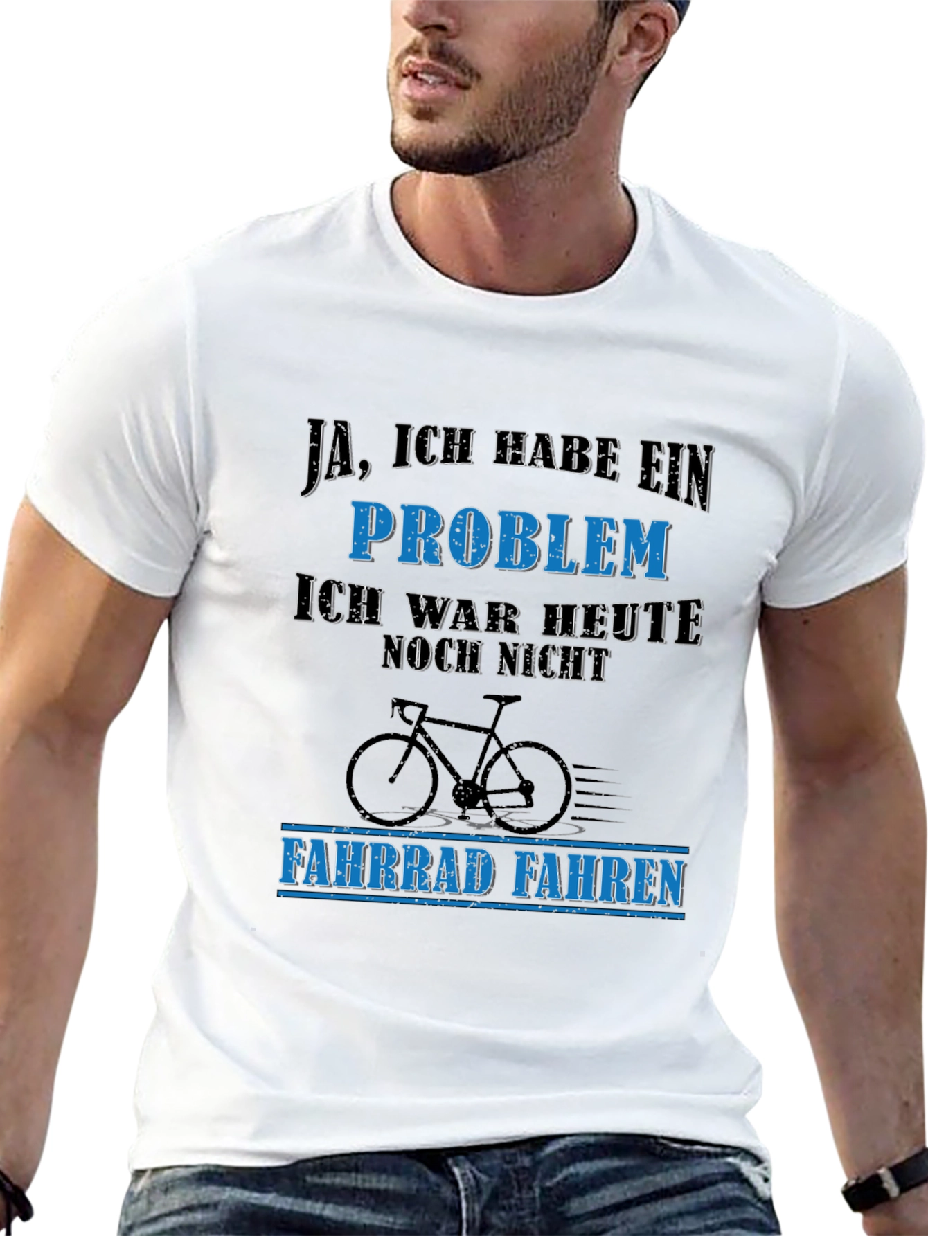 Funny German Cycling T-Shirt - I Have A Problem