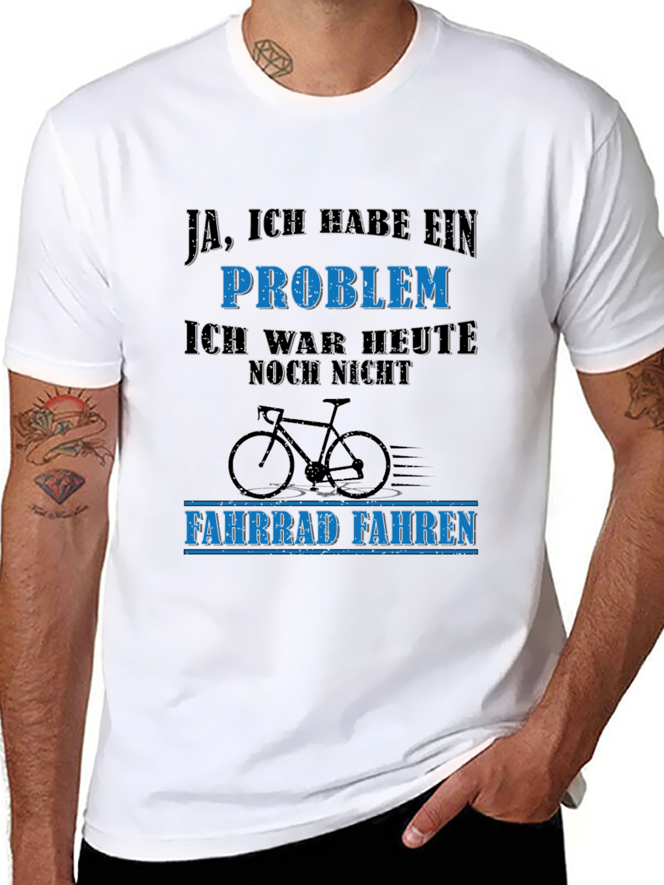 Funny German Cycling T-Shirt - I Have A Problem