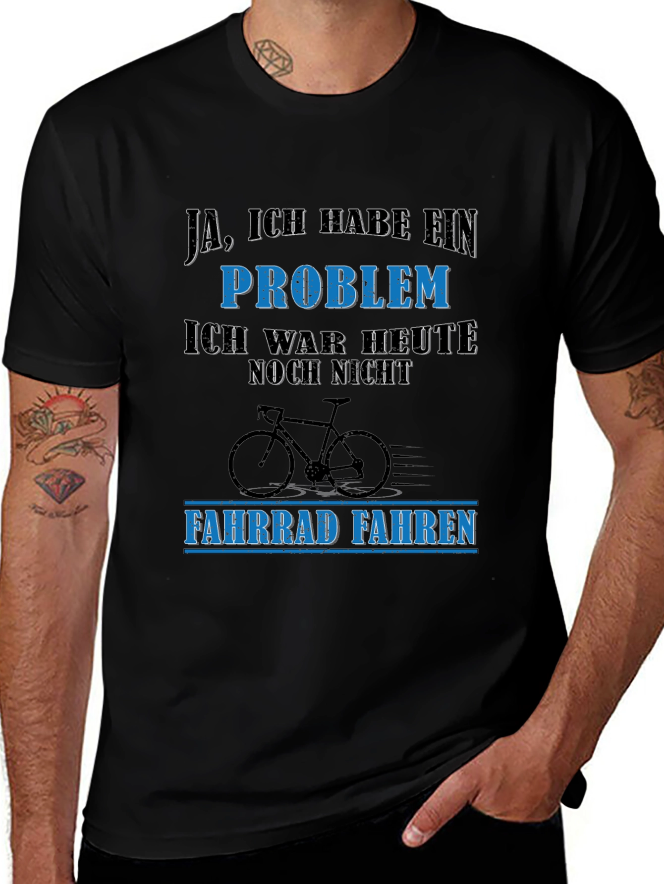 Funny German Cycling T-Shirt - I Have A Problem