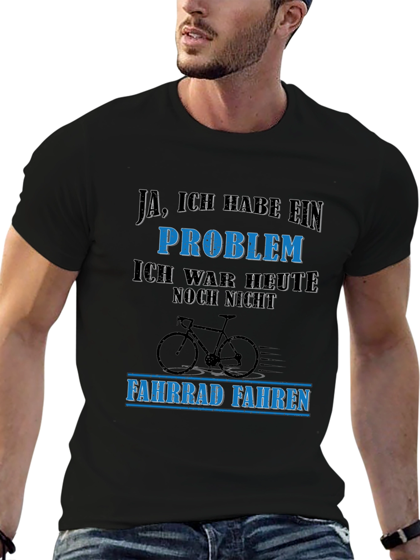 Funny German Cycling T-Shirt - I Have A Problem