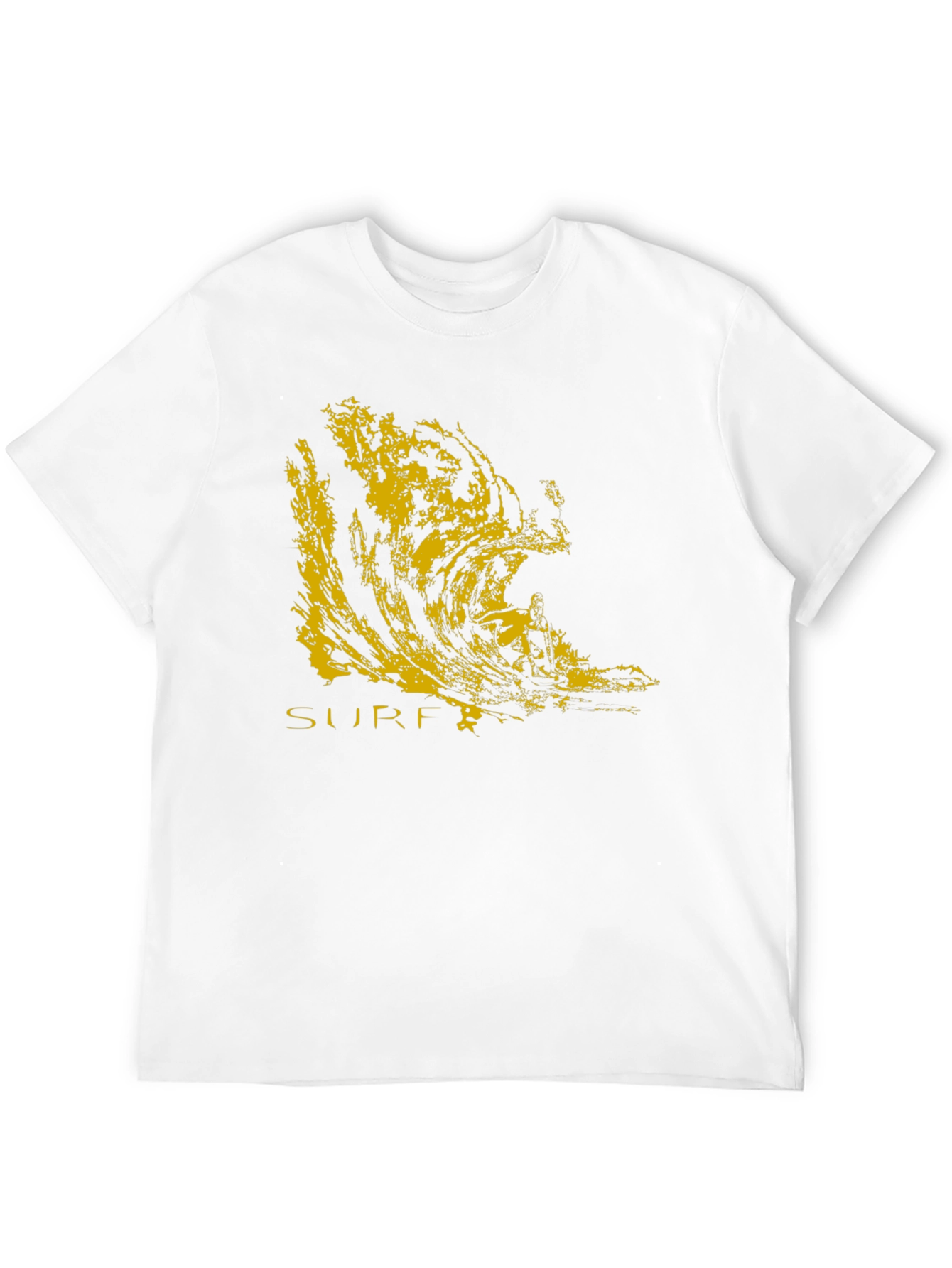 Surf Wave Graphic Black T-Shirt