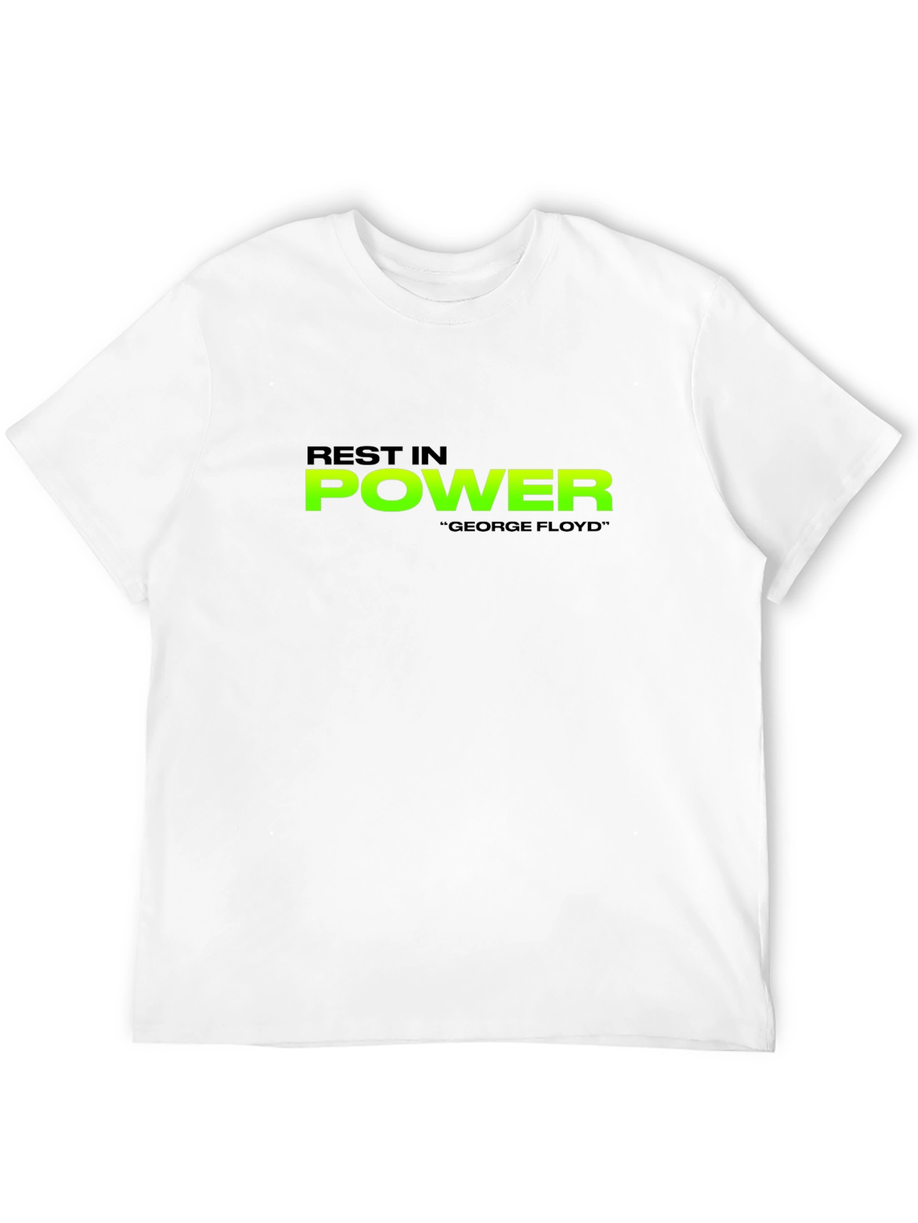 Rest In Power George Floyd Black T-Shirt