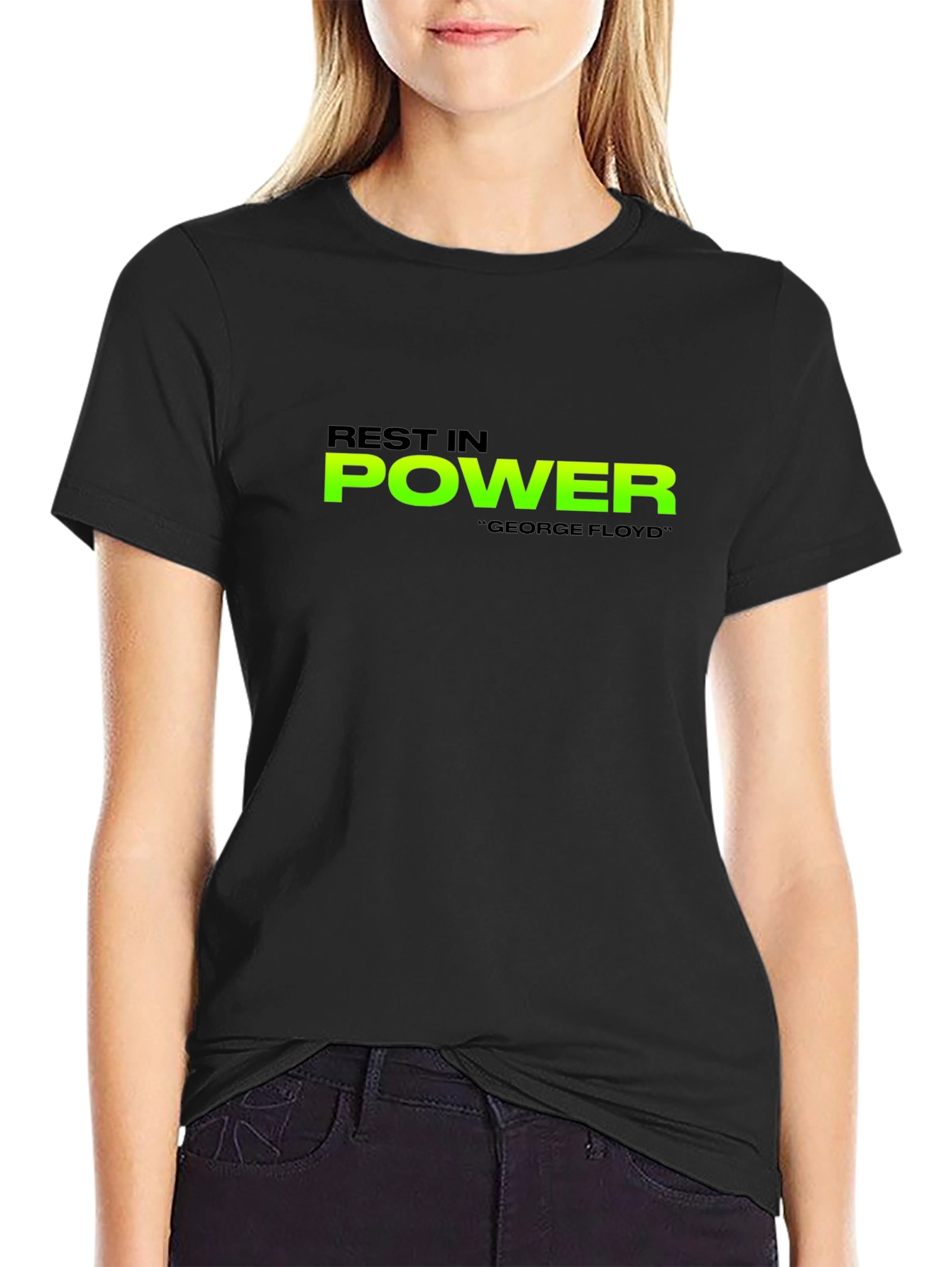 Rest In Power George Floyd Black T-Shirt