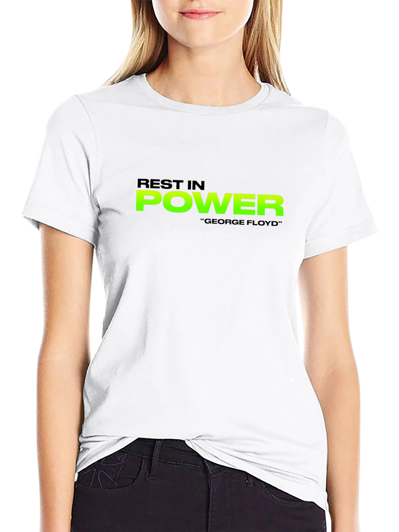 Rest In Power George Floyd Black T-Shirt