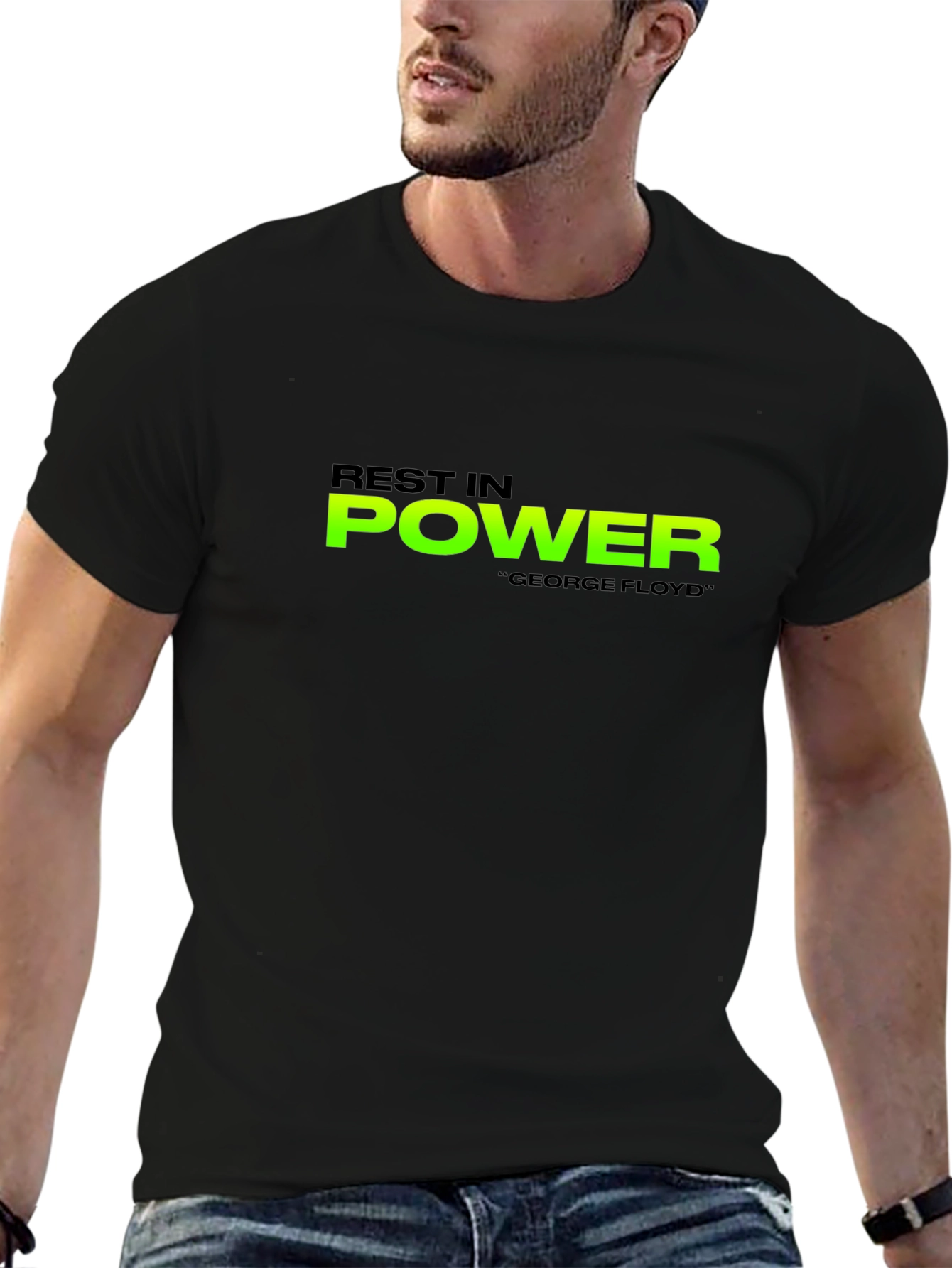 Rest In Power George Floyd Black T-Shirt