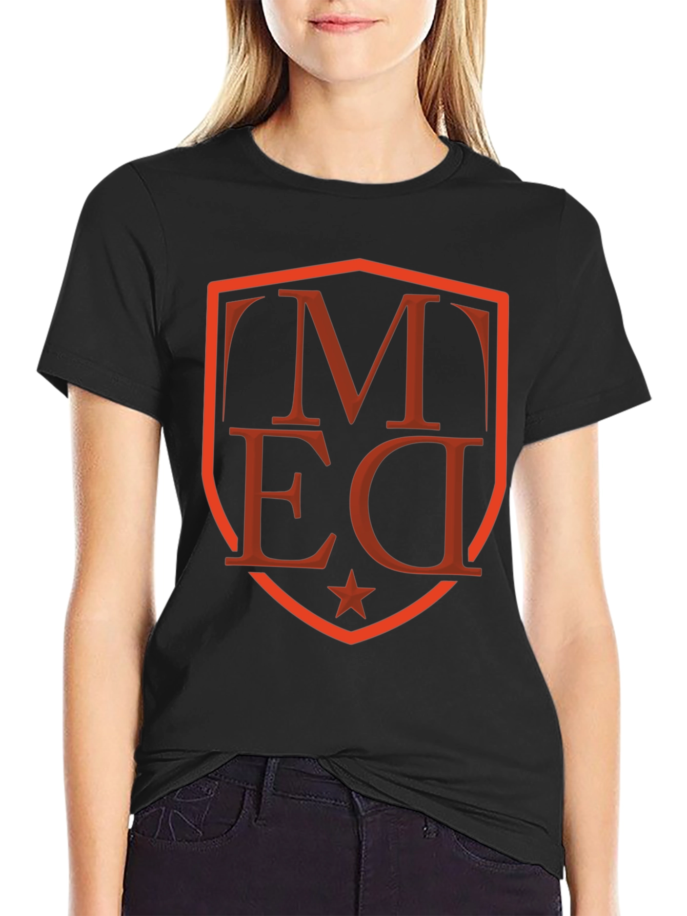 Graphic Shield Tee - Modern Streetwear Style