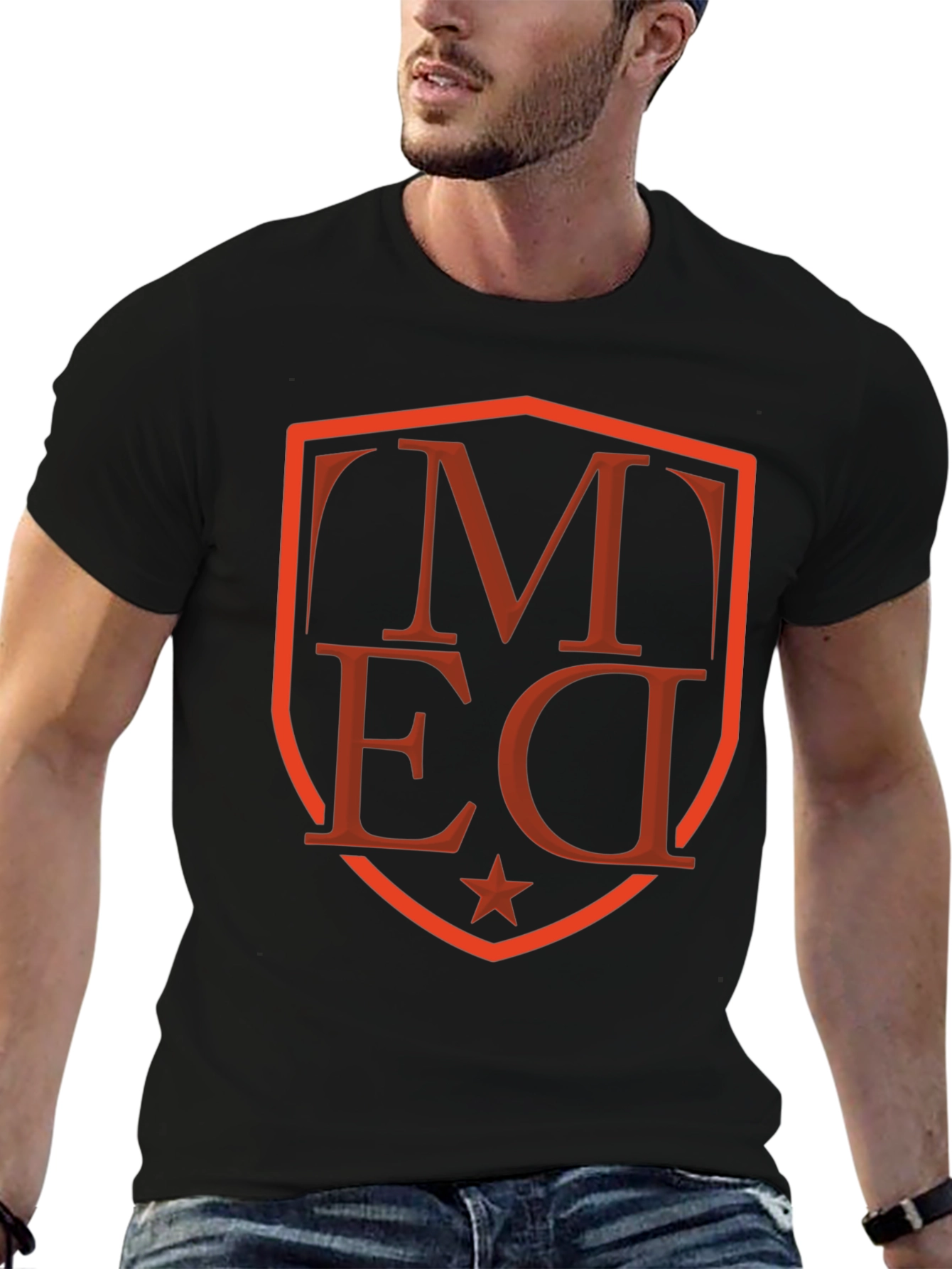 Graphic Shield Tee - Modern Streetwear Style