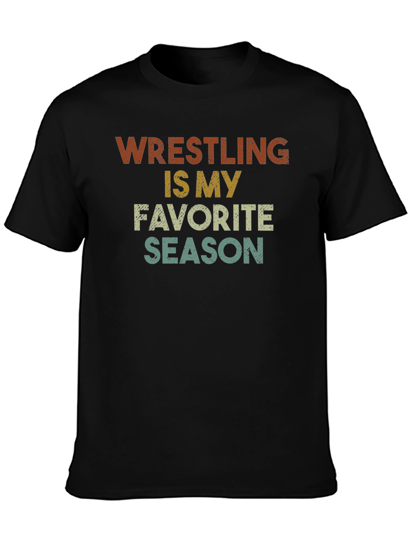 Wrestling Is My Favorite Season Retro T-Shirt