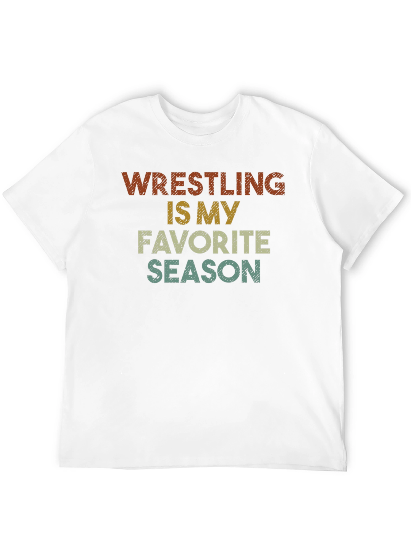 Wrestling Is My Favorite Season Retro T-Shirt