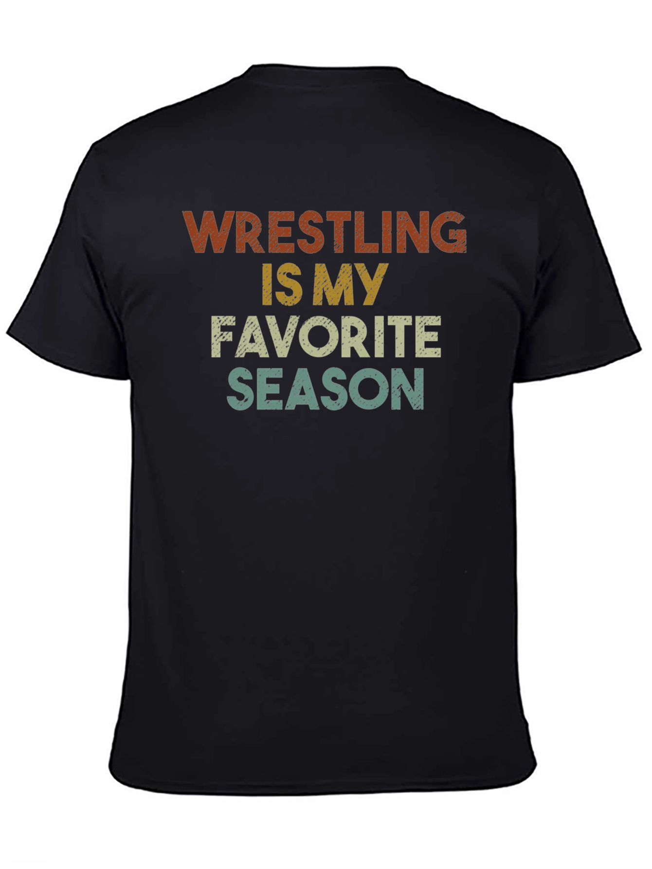 Wrestling Is My Favorite Season Retro T-Shirt