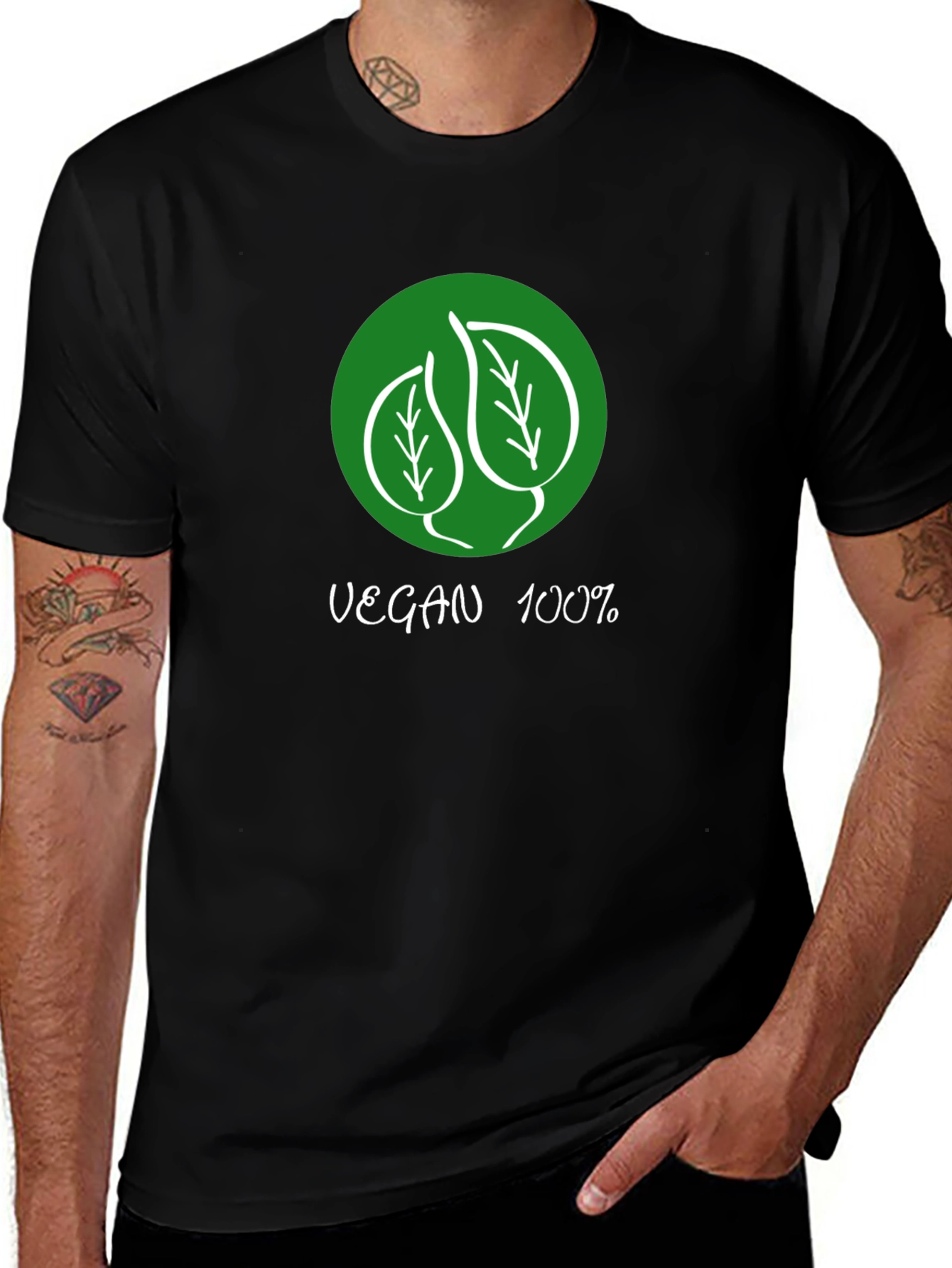 Vegan 100% Graphic T-Shirt