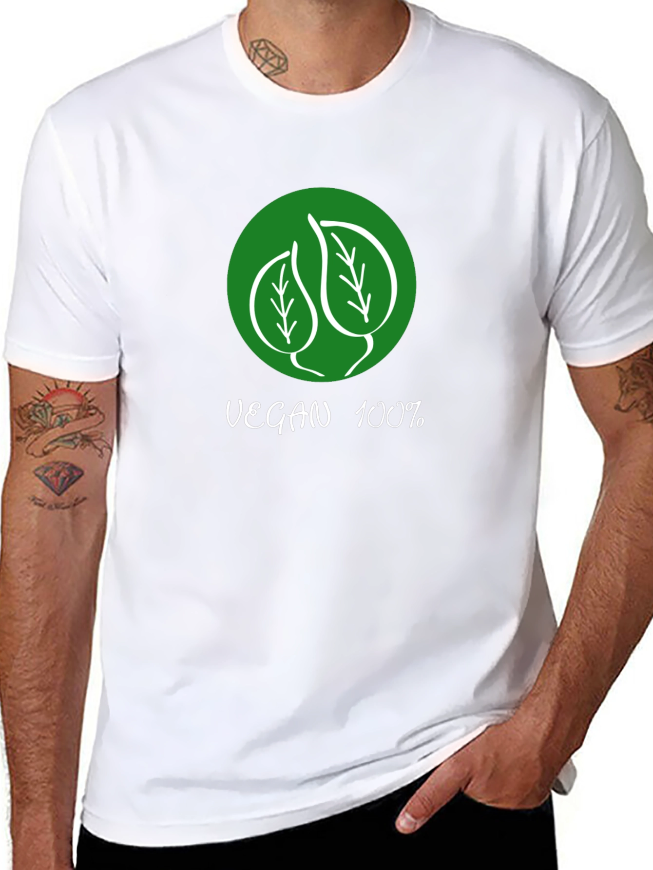 Vegan 100% Graphic T-Shirt