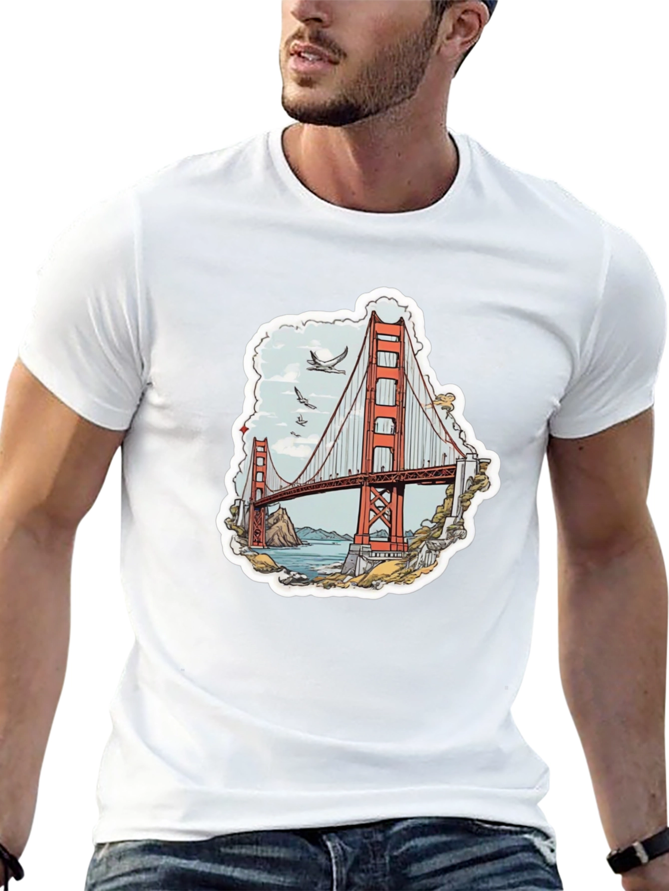 Golden Gate Bridge Graphic T-Shirt