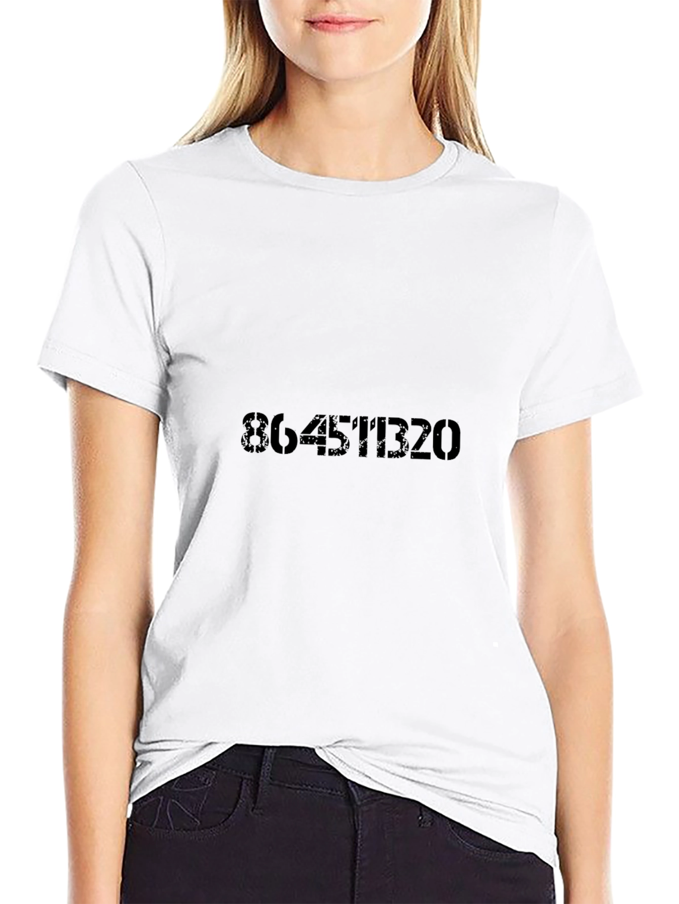 864511320 Black Graphic Tee