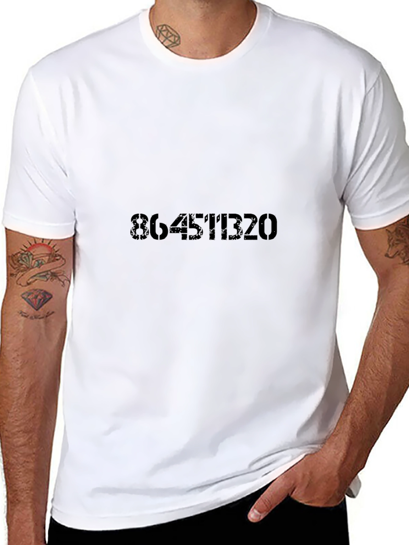 864511320 Black Graphic Tee