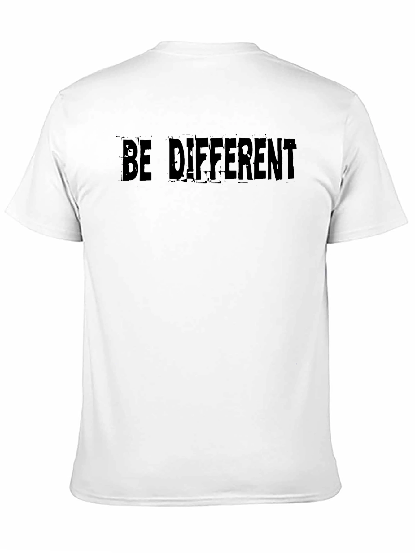 Be Different Graphic Tee - Soft Black T-Shirt