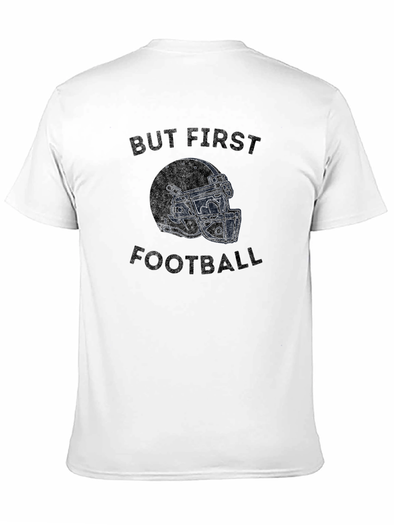 But First Football Black Graphic Tee