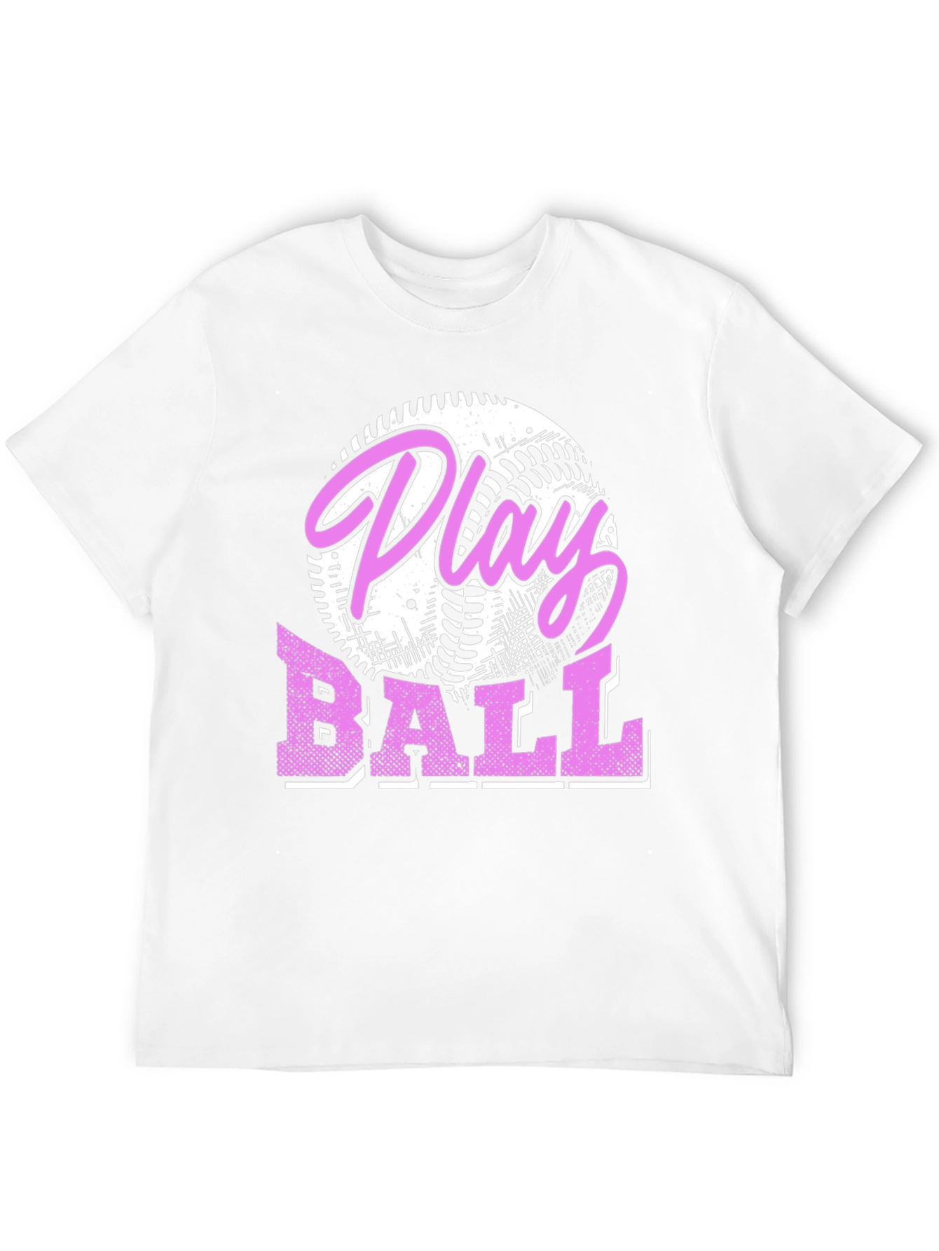 Play Ball Graphic Tee - Baseball Design T-Shirt