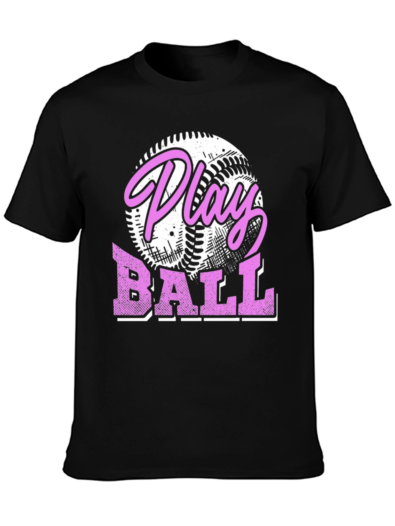 Play Ball Graphic Tee - Baseball Design T-Shirt