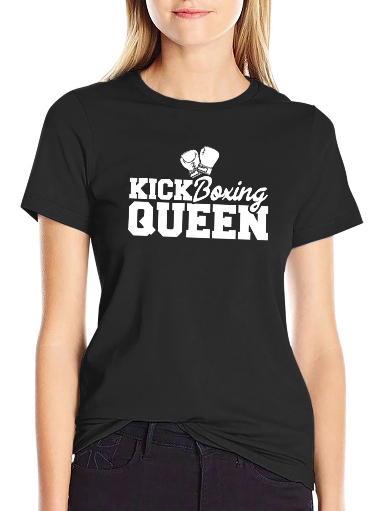 Kickboxing Queen Black T-Shirt