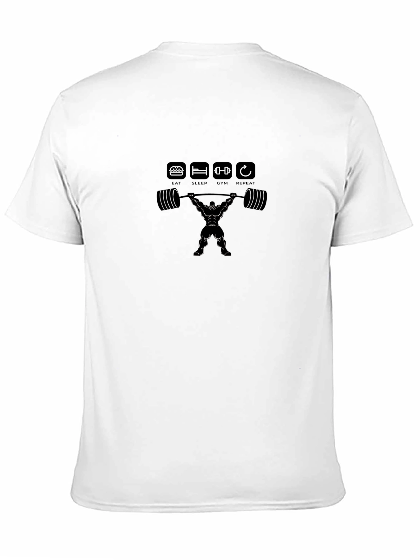 Eat Sleep Gym Repeat Graphic T-Shirt