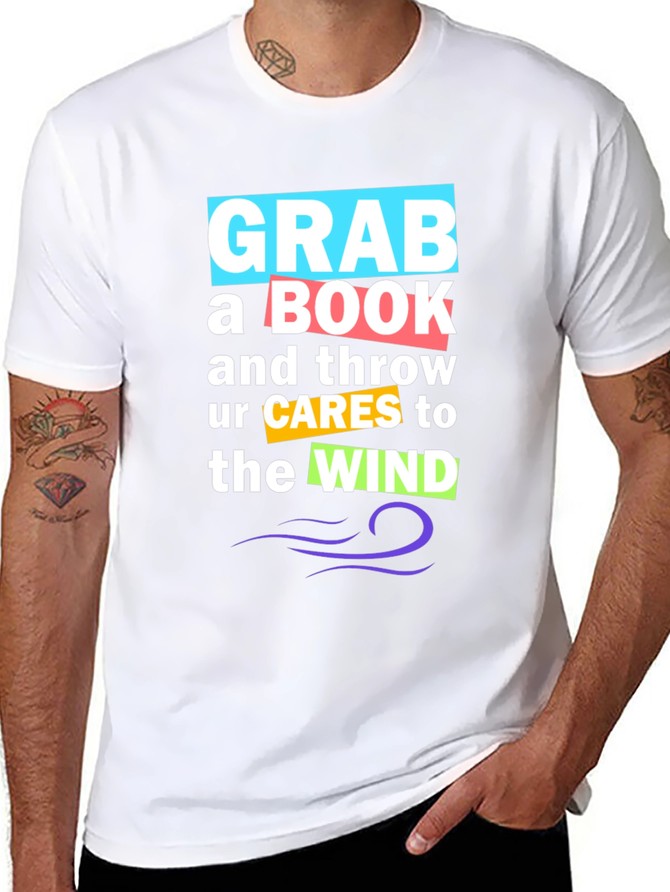 Grab a Book Graphic Tee - Stylish Comfort