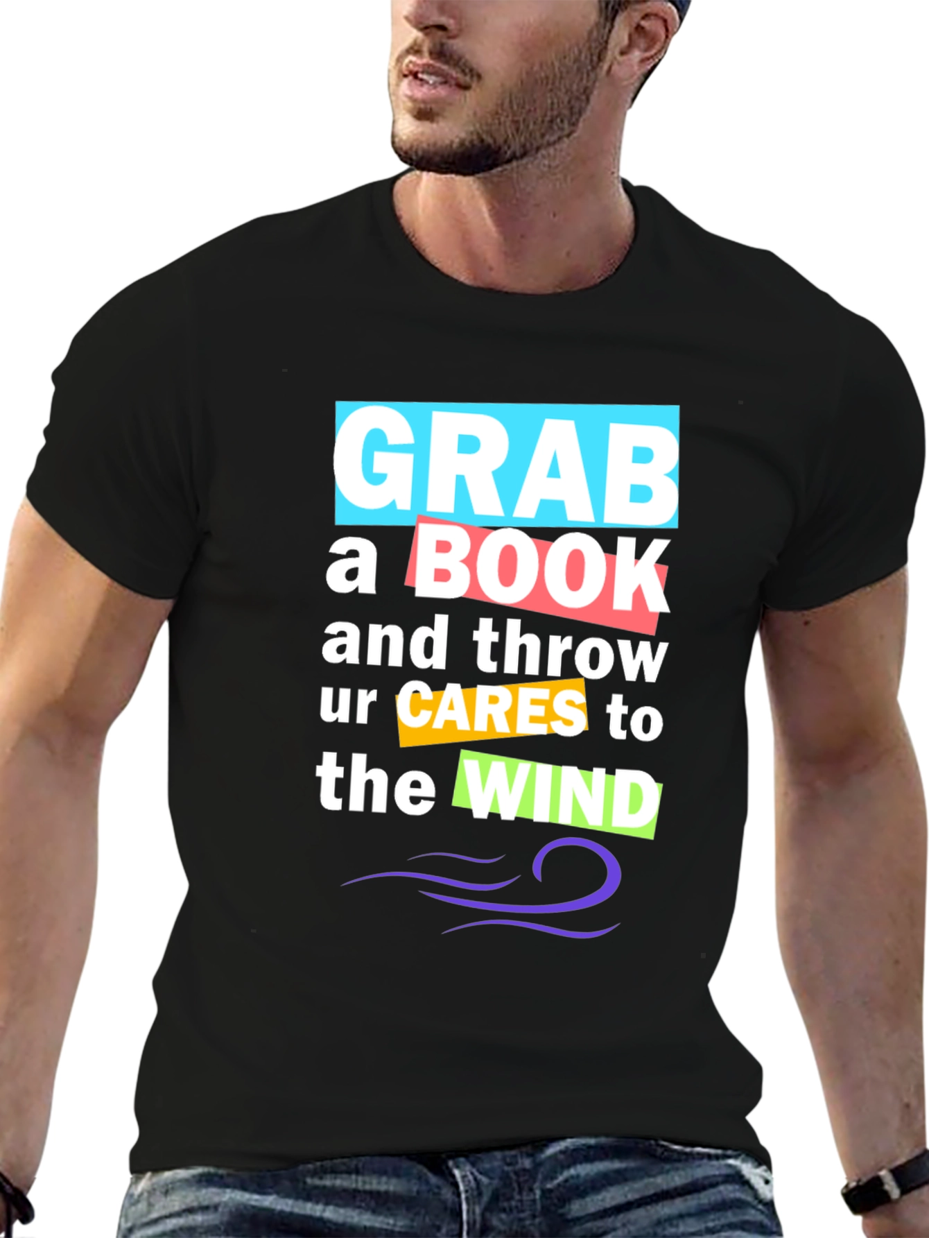 Grab a Book Graphic Tee - Stylish Comfort