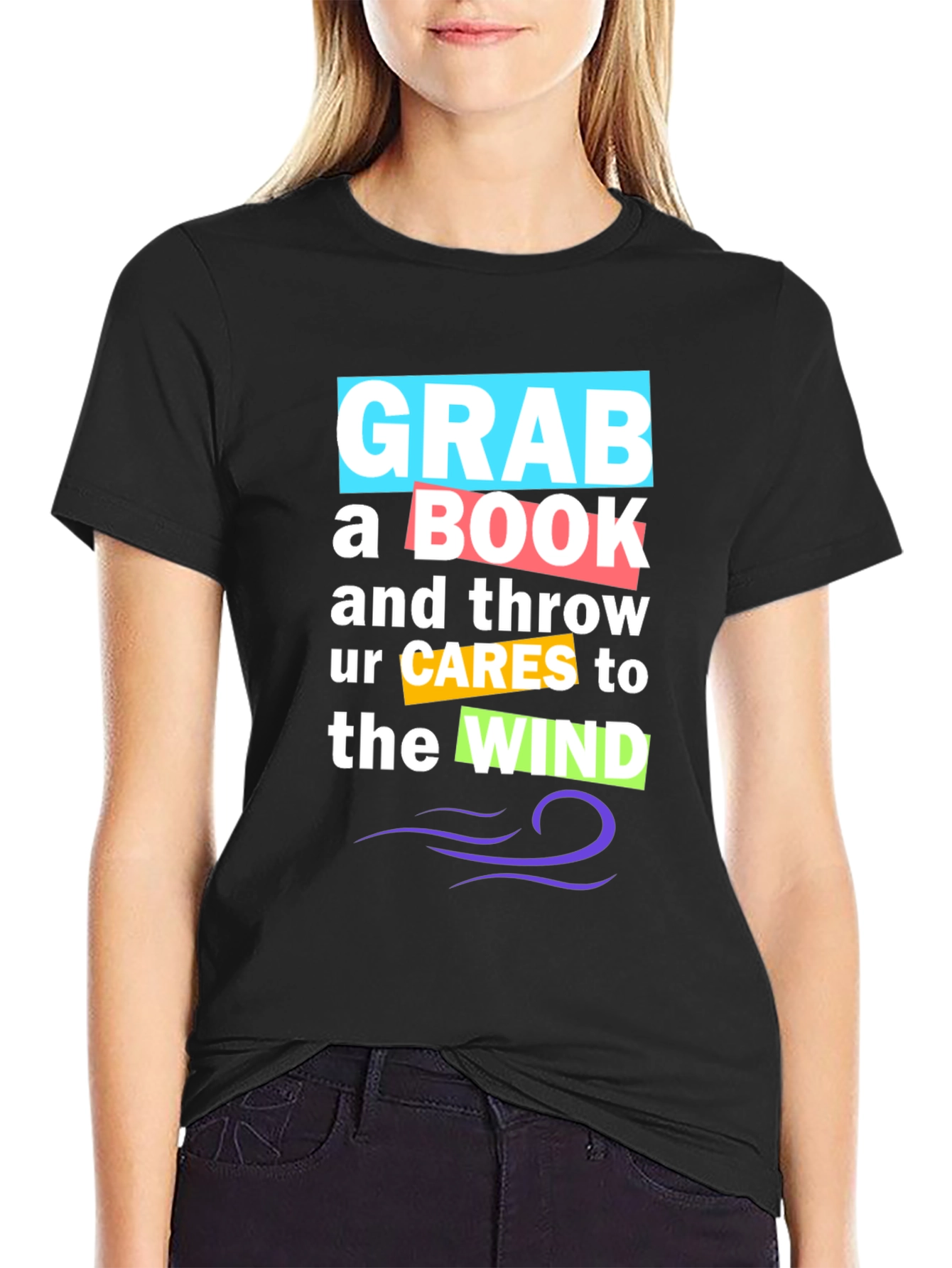 Grab a Book Graphic Tee - Stylish Comfort