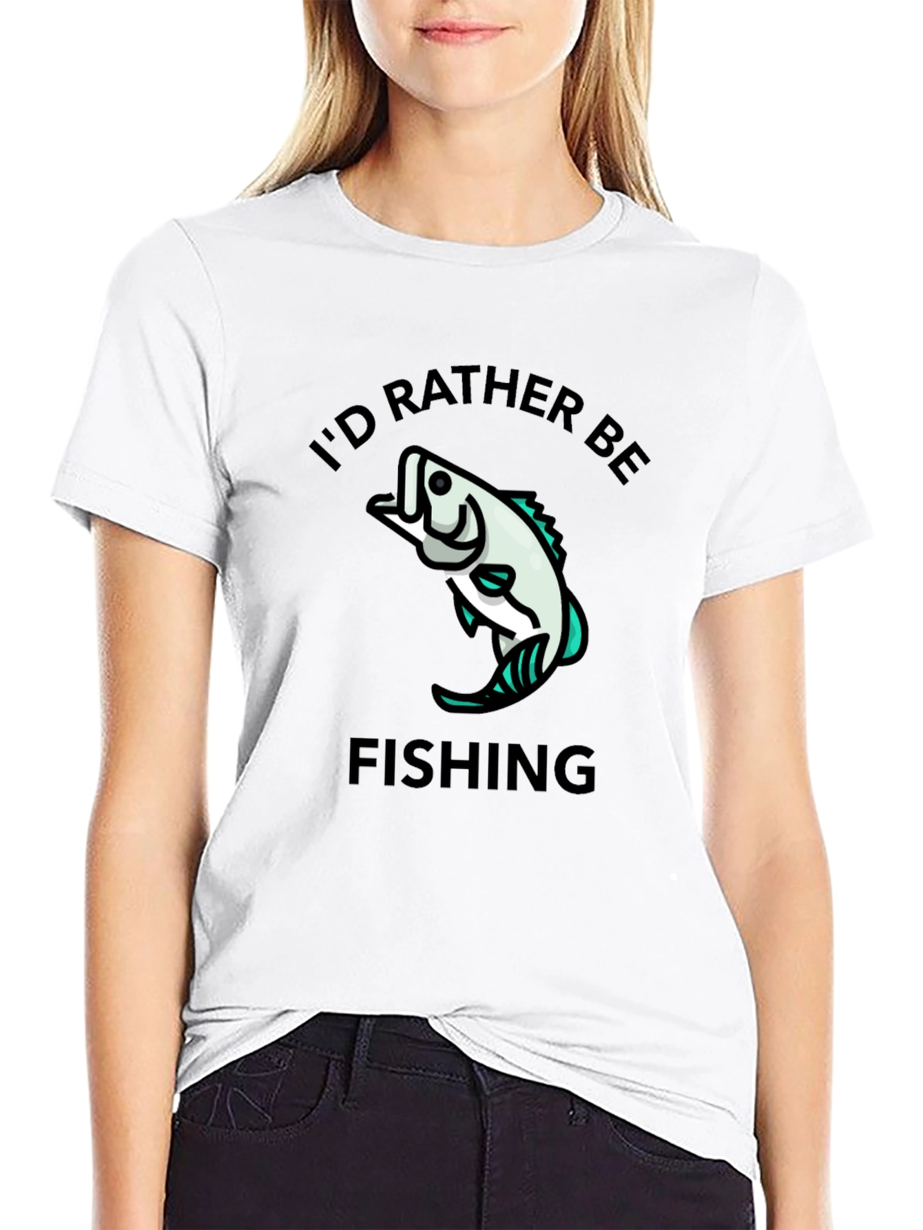 Id Rather Be Fishing Graphic T-Shirt
