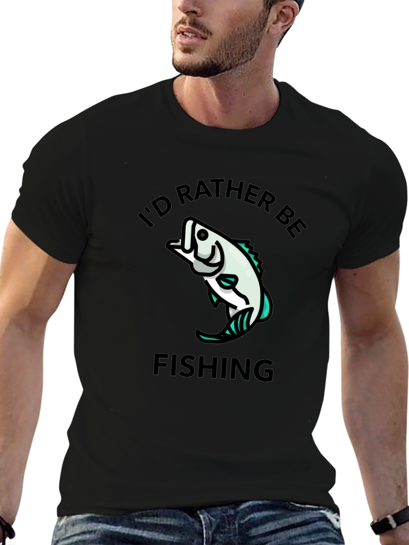 Id Rather Be Fishing Graphic T-Shirt