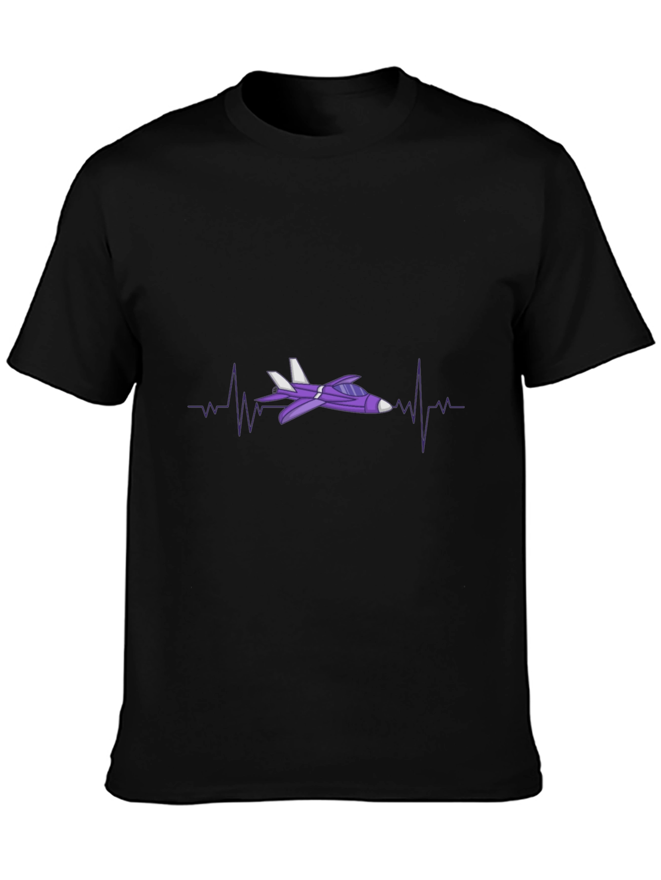 Jet Plane Heartbeat T-Shirt - Aviation Enthusiast Tee