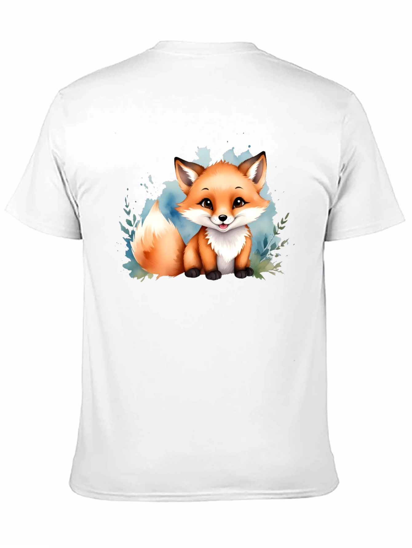 Cute Fox Graphic Tee - Black Unisex T-Shirt