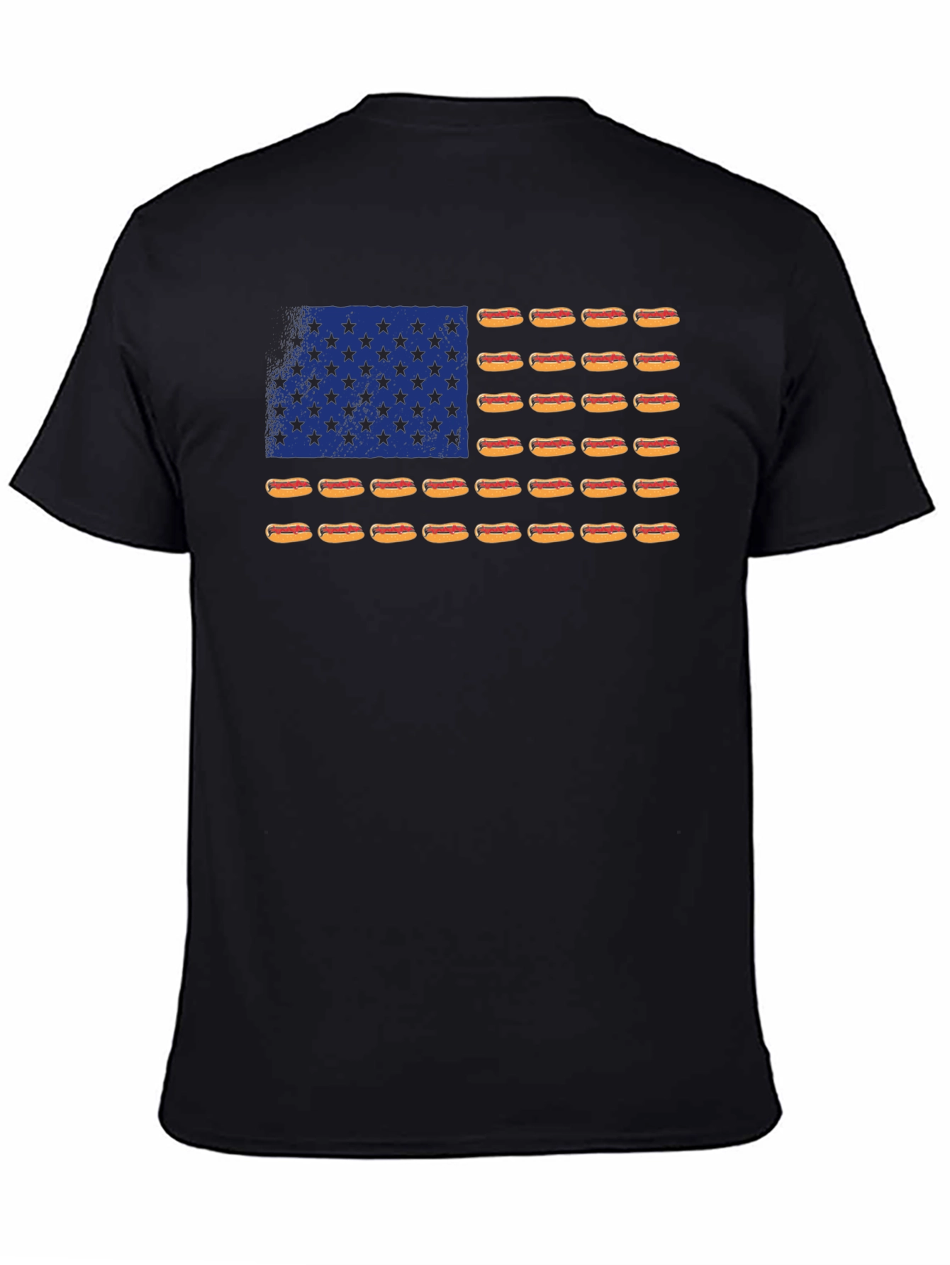 Hot Dog Flag T-Shirt - USA Patriotic Tee