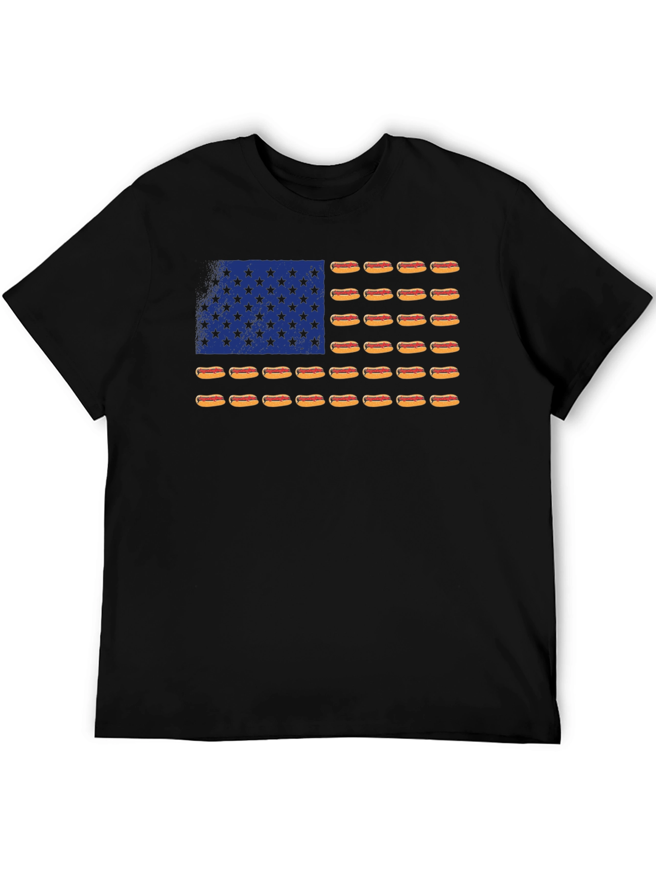 Hot Dog Flag T-Shirt - USA Patriotic Tee